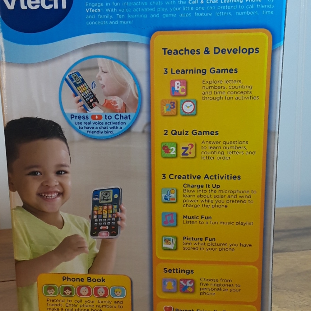VTech Call & Chat Learning Phone - Picture 5 of 6